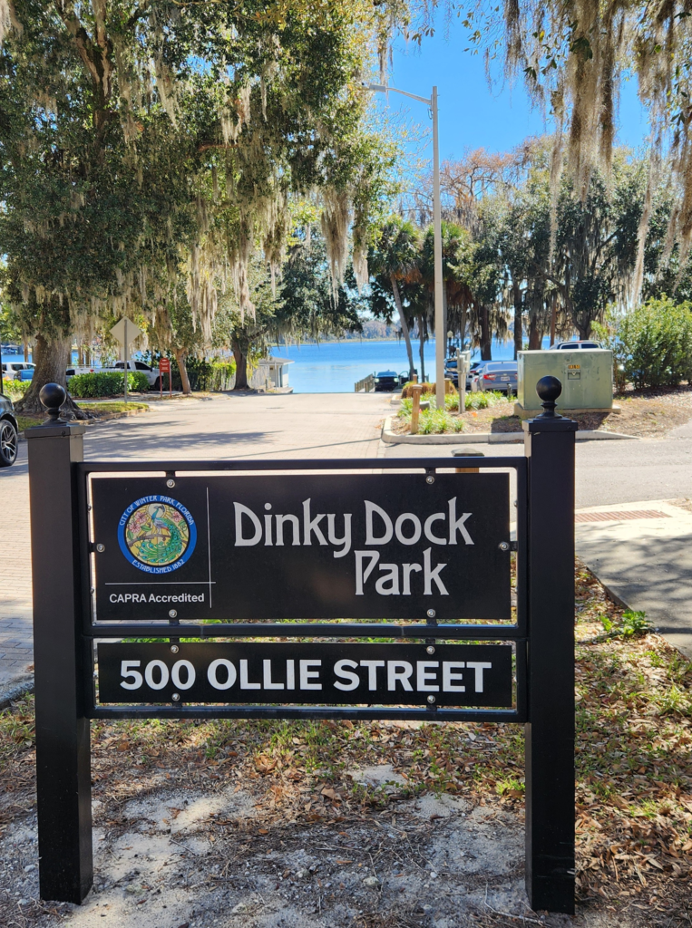 Dink Dock Park Sign 500 Ollie Street